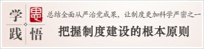 学思践悟：把握制度建设的根本原则