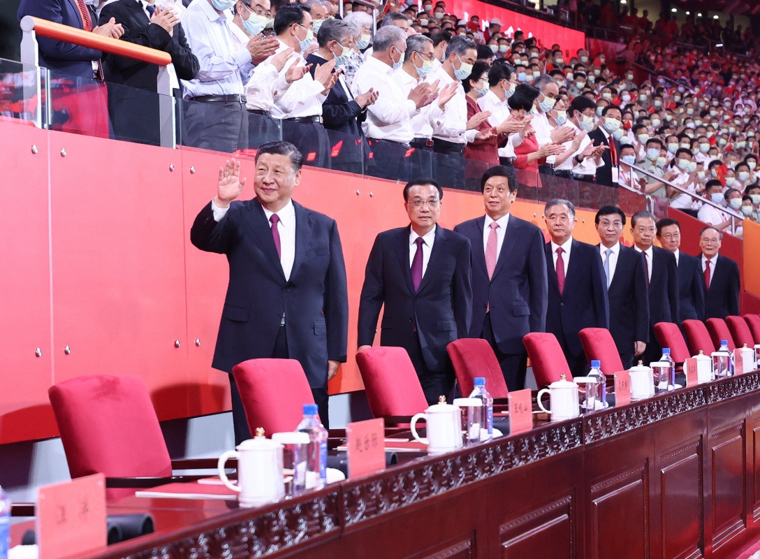 庆祝中国共产党成立100周年文艺演出《伟大征程》在京盛大举行  习近平李克强栗战书汪洋王沪宁赵乐际韩正王岐山出席观看
