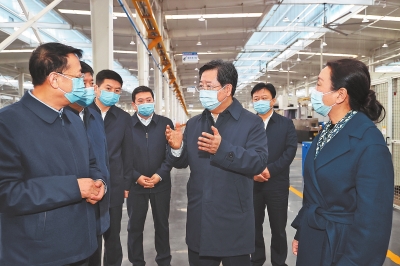 楼阳生在许昌市调研时强调<br>深入贯彻党的十九届六中全会精神在现代化都市圈建设中实现高质量发展