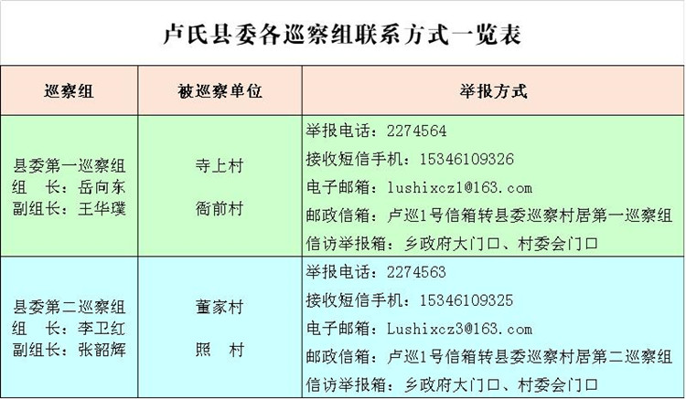 卢氏县：对寺上村等4个行政村开展巡察